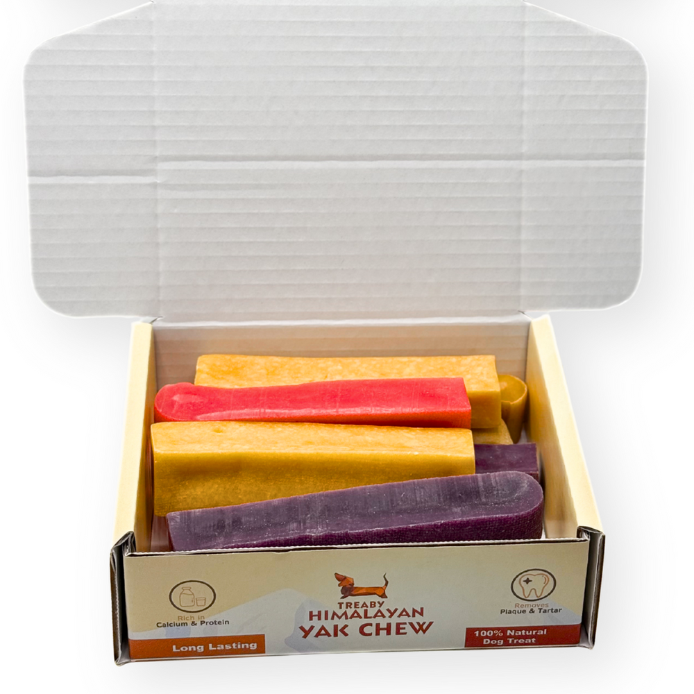 Mixed Flavour TREABY Himalayan Yak Chew Box - Box of 10