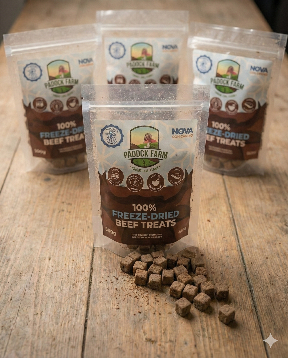 100% Freeze-Dried Beef Dog Treats