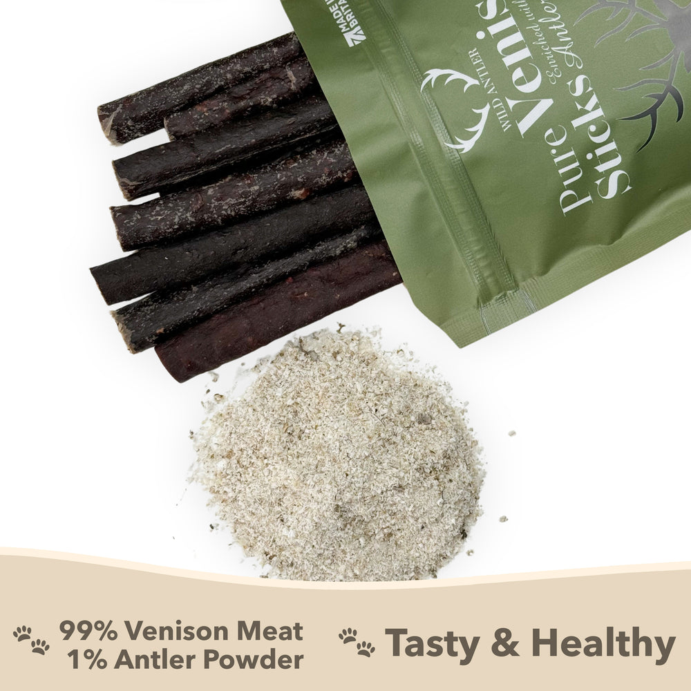 Pure Venison Sticks - Enriched with Antler Powder