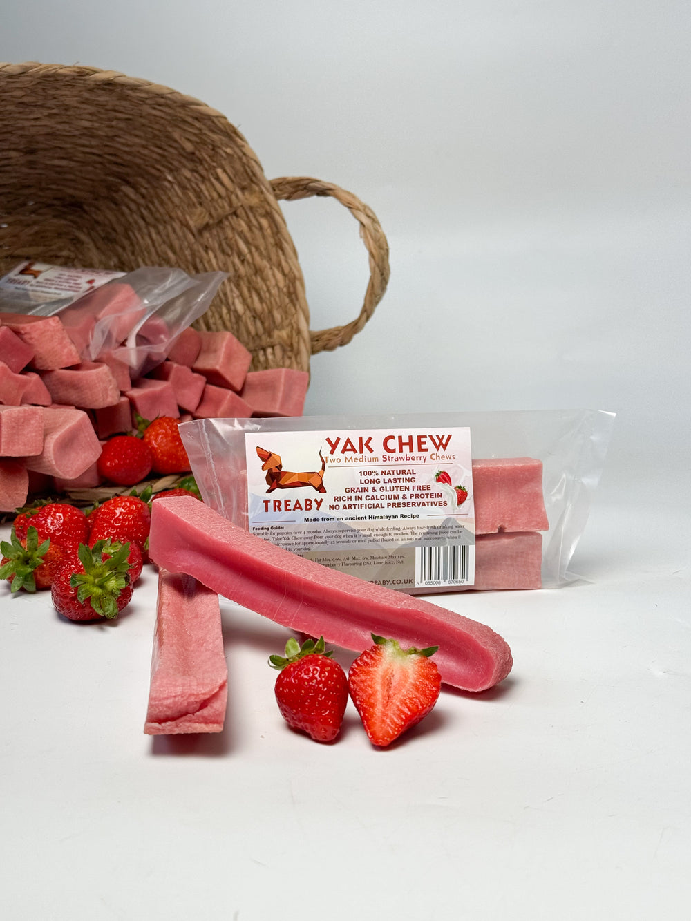 Strawberry Yak Chew - Medium X 2