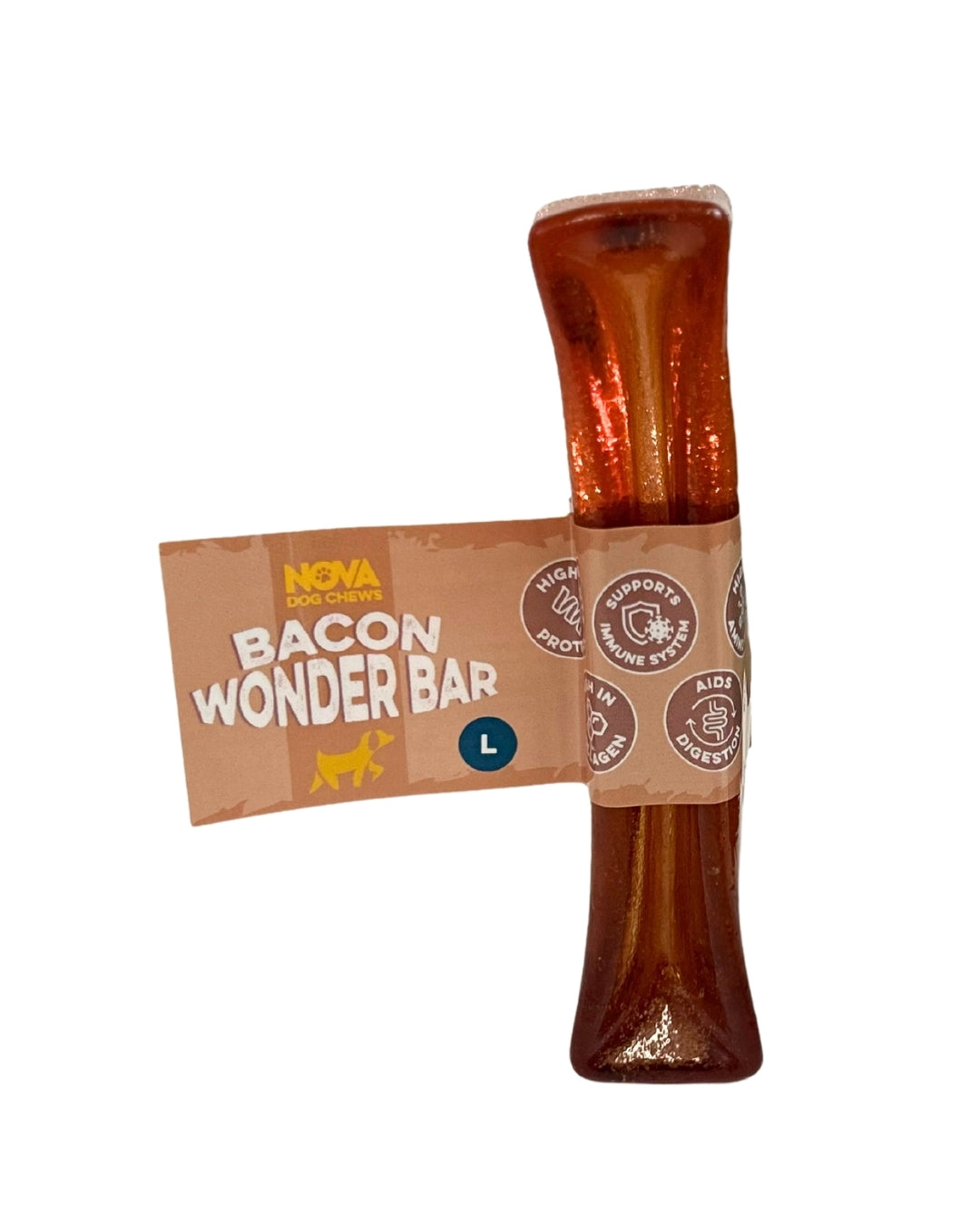 Bacon Wonder Bar – High Protein Pork Collagen Dog Chew