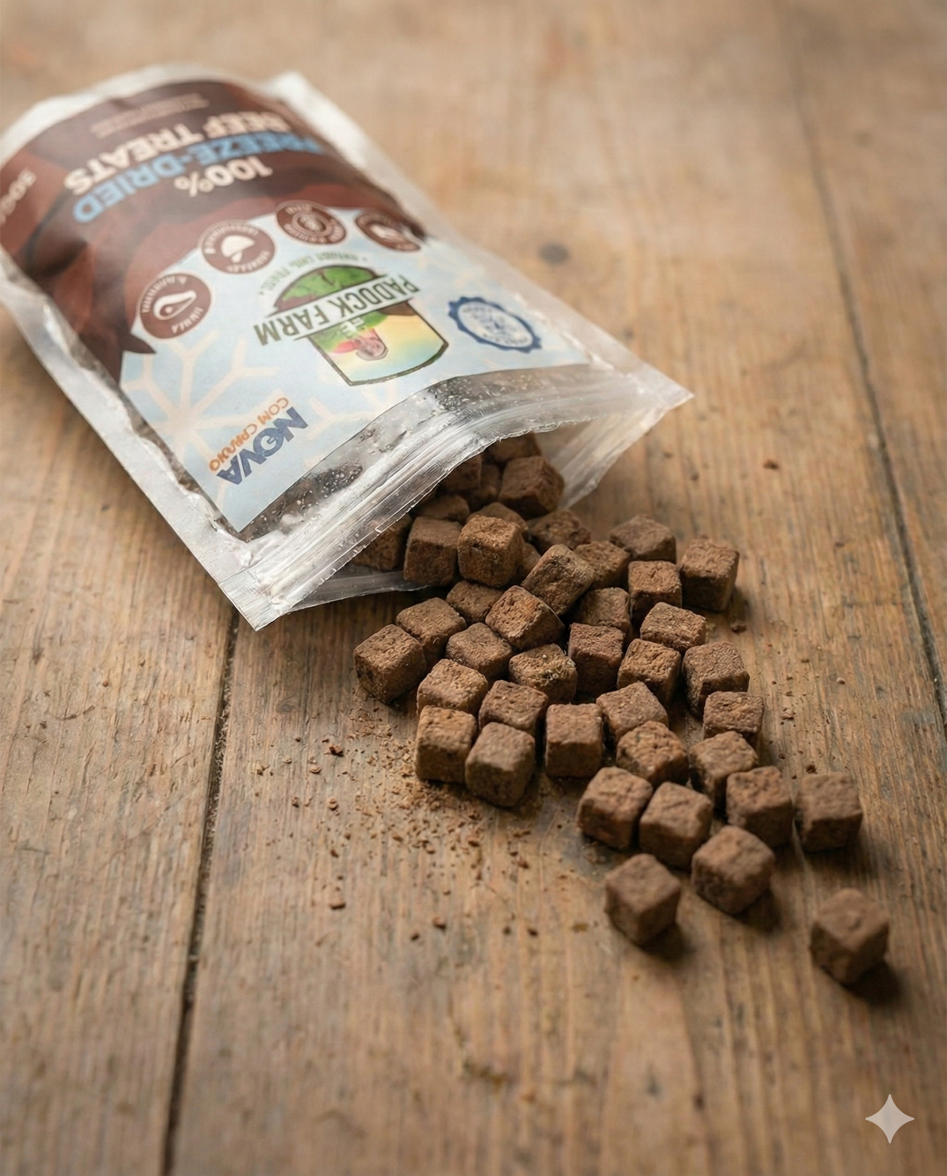 100% Freeze-Dried Beef Dog Treats