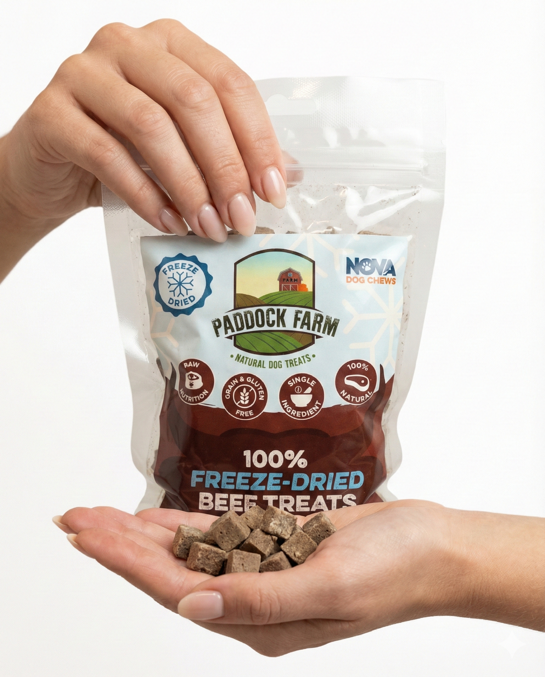 100% Freeze-Dried Beef Dog Treats