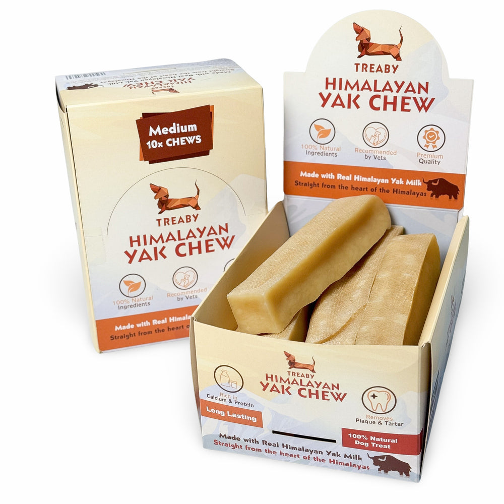 TREABY Himalayan Yak Chew Box - Medium ( pack of 10)