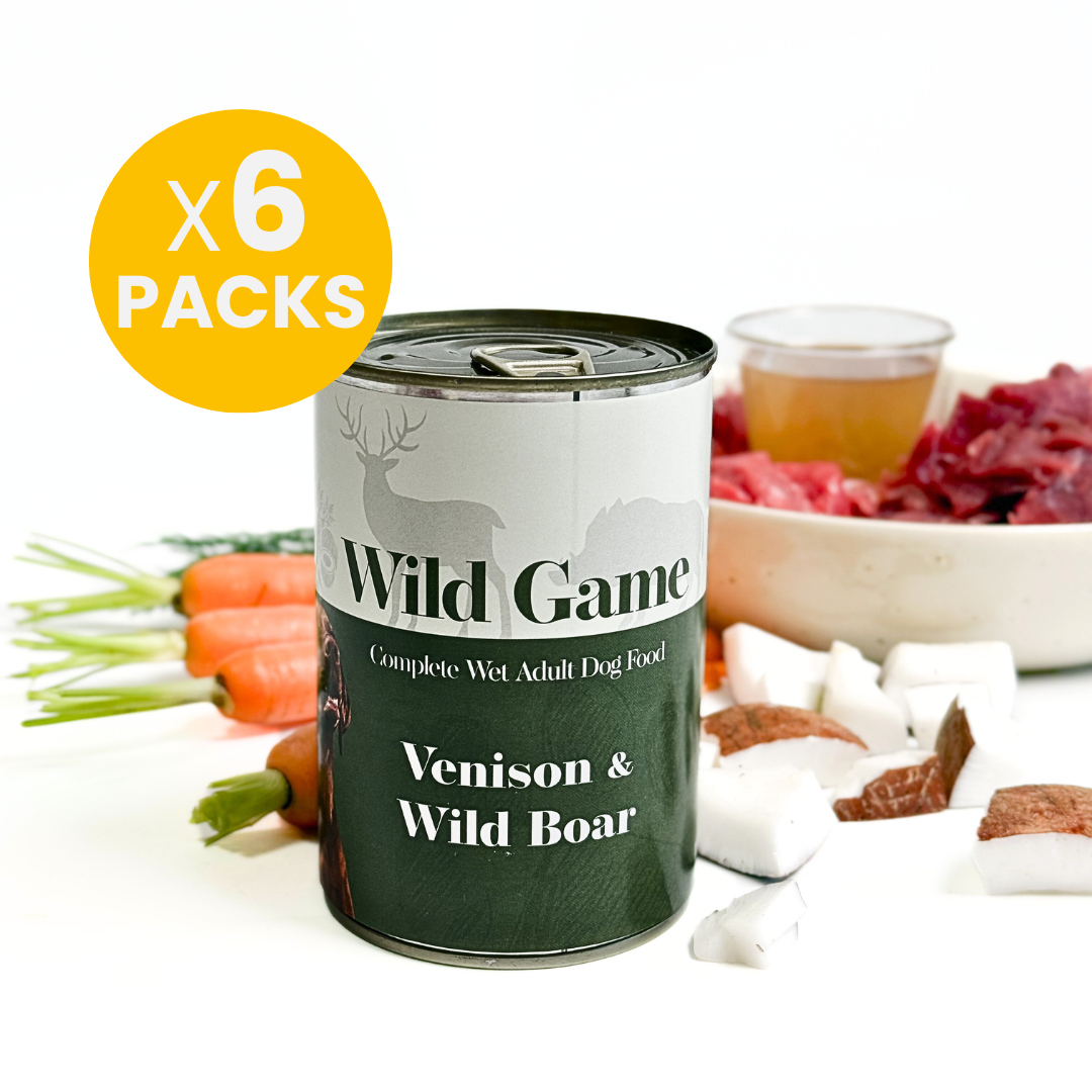 6 x Venison &  Wild Boar - Grain Free Complete Wet  Dog Food 400g